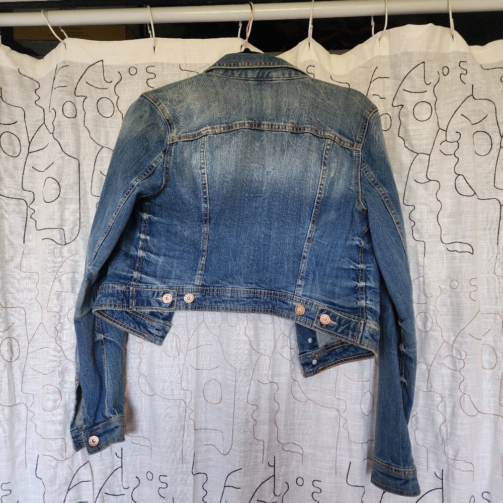 Distressed Denim Jacket - Picture 2 of 7